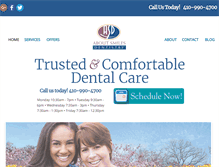 Tablet Screenshot of aboutsmilesdentistry.com